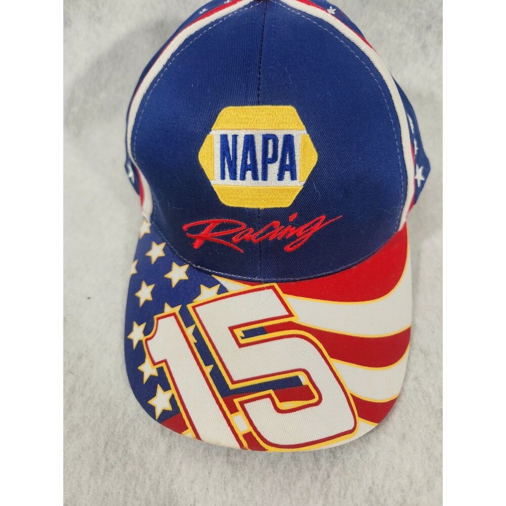 NAPA Racing Dale Earnhardt 15 NASCAR Red White & Blue Baseball Style Cap Hat